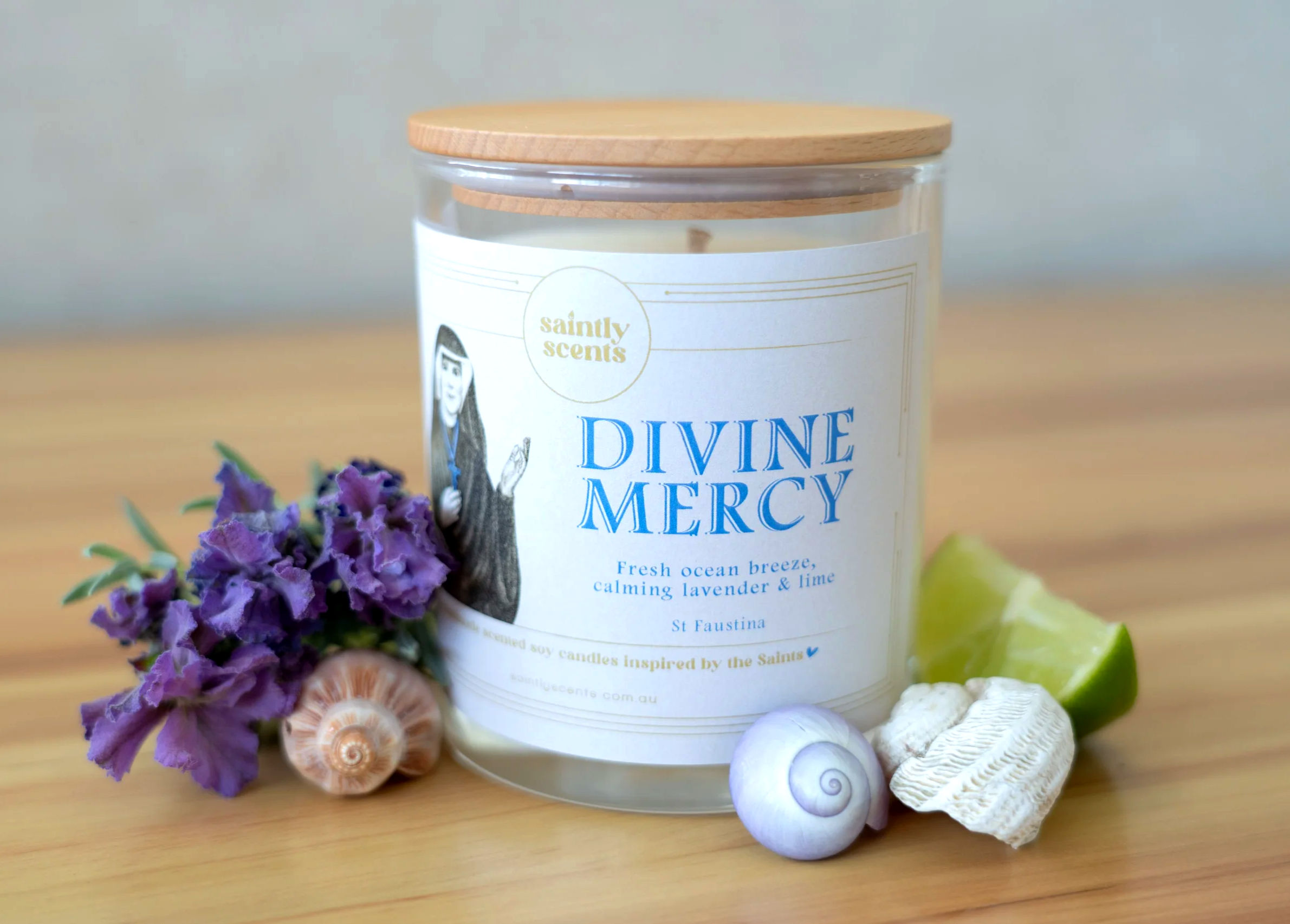 Saint Faustina - Trust in God Scented Candle