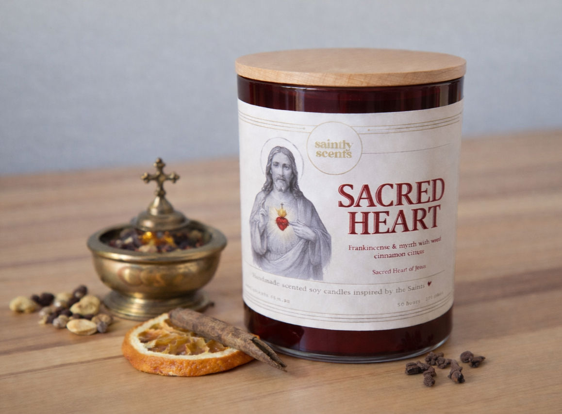 Sacred Heart of Jesus Scented Candle