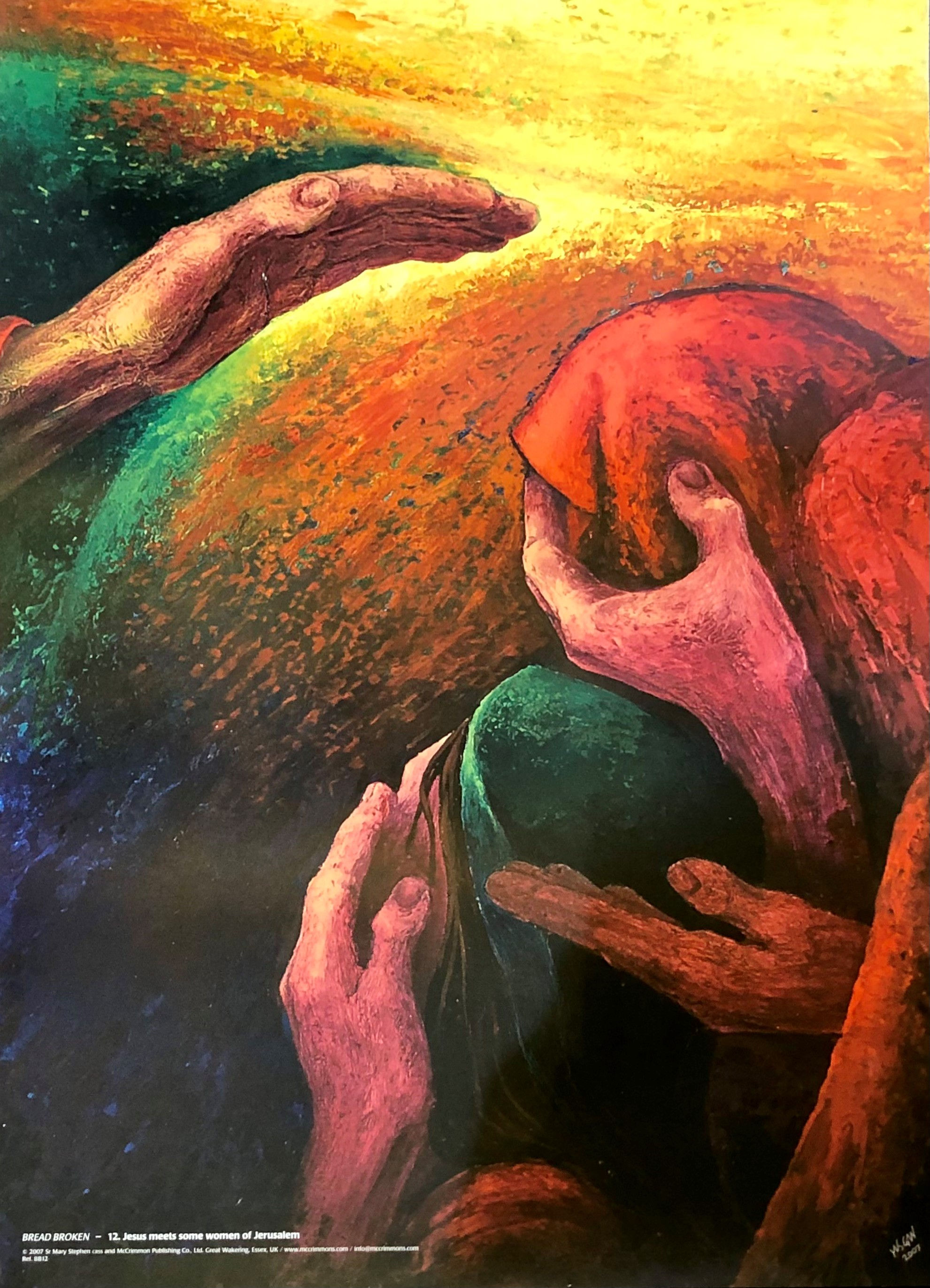 Jesus meets women of Jerusalem - A Journey through the Cross Poster