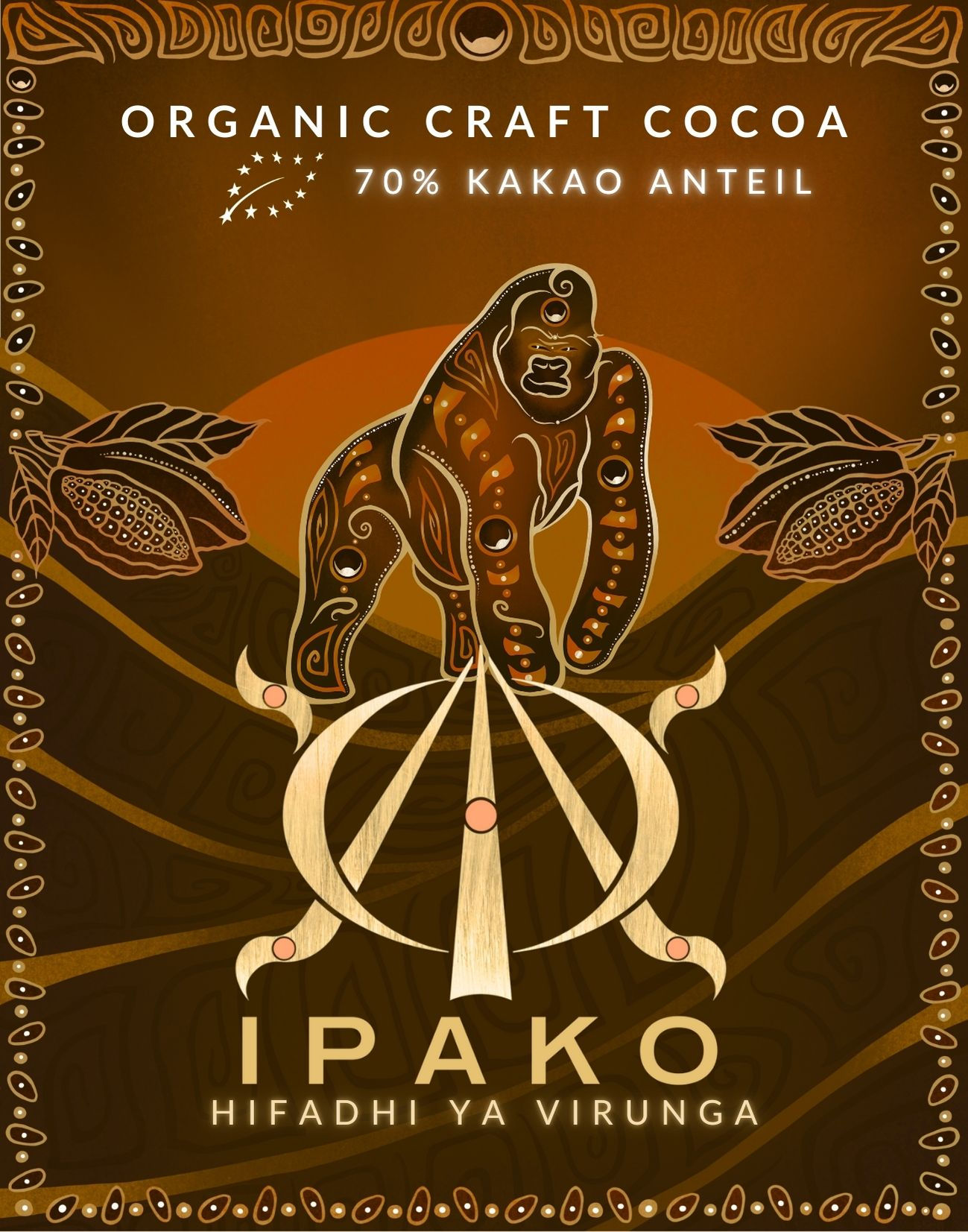 Hifadhi ya Virunga - 70% Kakaoanteil