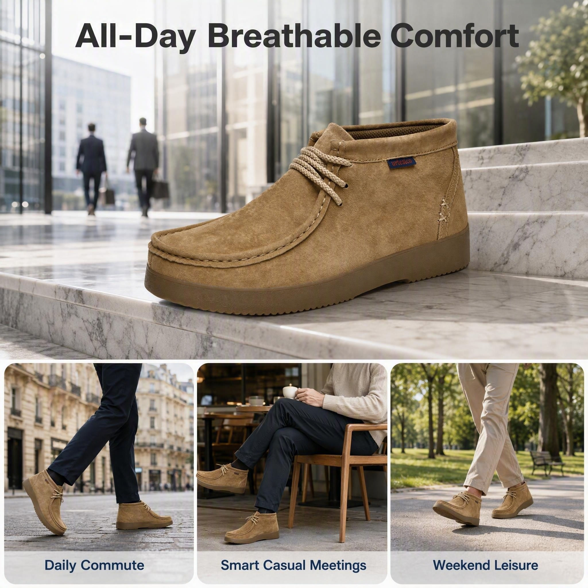 Genuine Leather Hand-Sewn Stitching Mens Boots Casual, Mocasines Para Hombre,