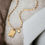 Thumbnail: Men's Stainless Steel Gold Necklace
