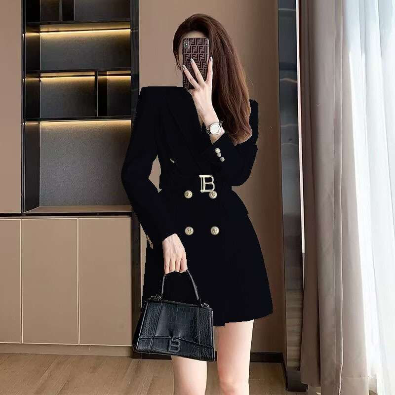 Thumbnail: Elegant Women Blazers Dress - Black