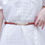 Thumbnail: Elegant Leather Pearly Buckle Belt For Ladies