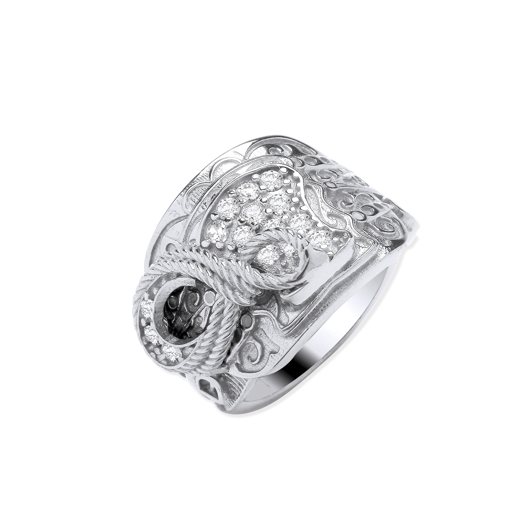 MPR0132 Gents Saddle Ring