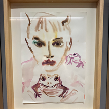 Portrét 2, akvarel na papíře, 29,7 × 42 cm, 2024, rámováno