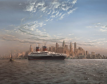 SS. United States Early Morning arrival