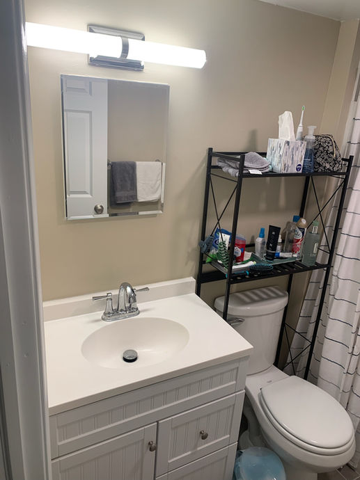 Bathroom with tub and shower