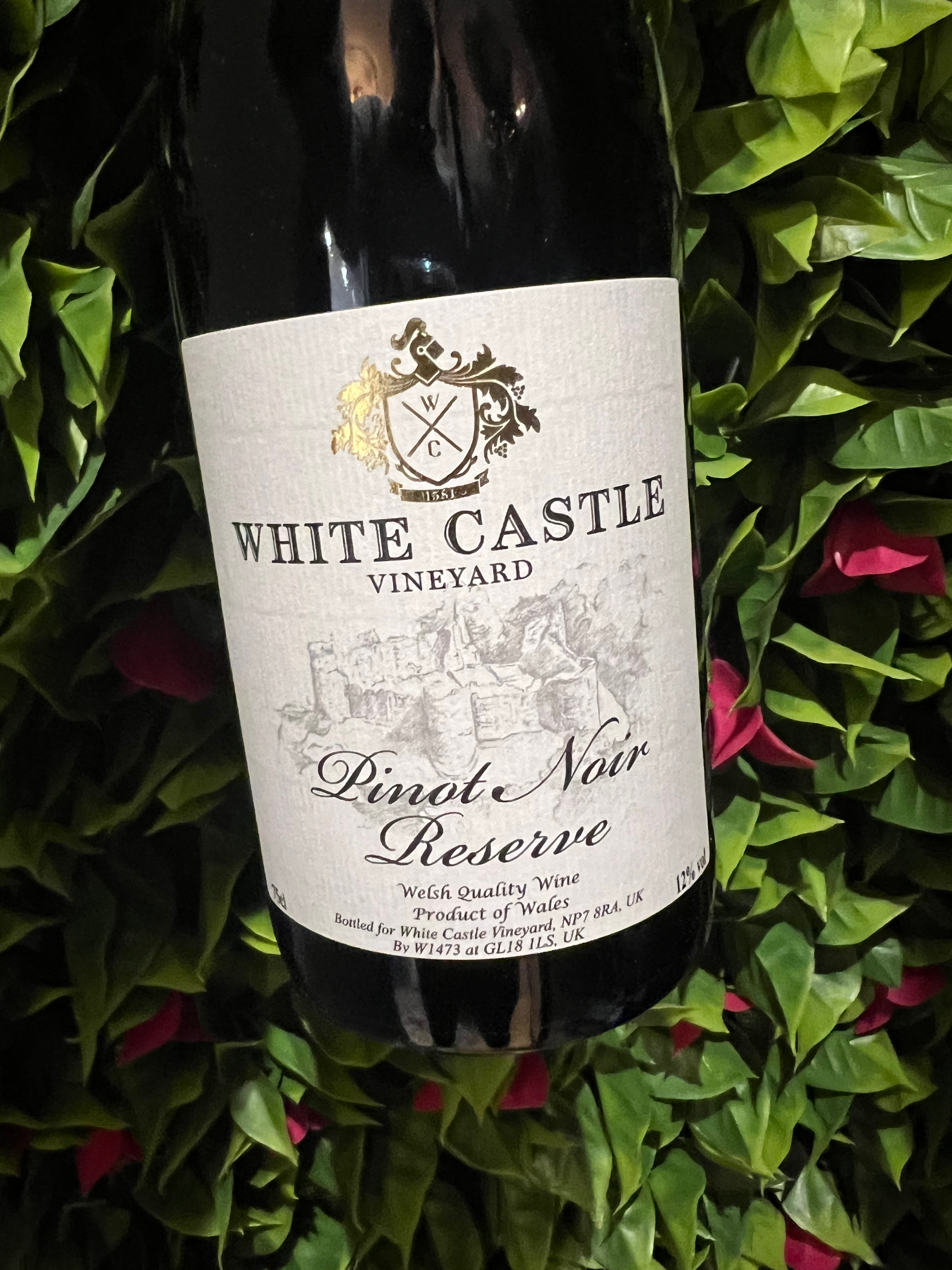 A 75cl bottle of the White Castle Pinot Noir 2022 vintage