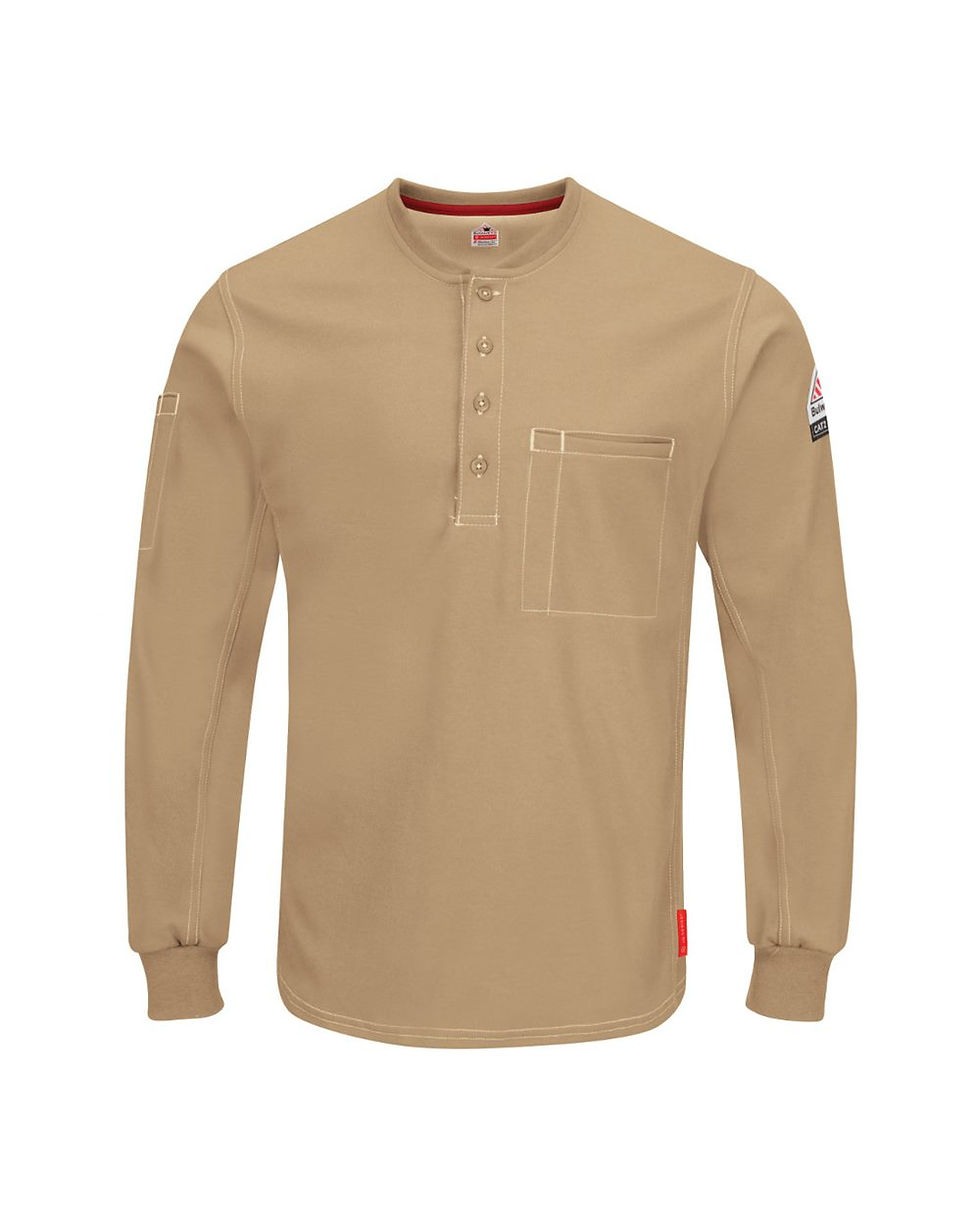Bulwark QT40 iQ Plus FR Henley in Khaki