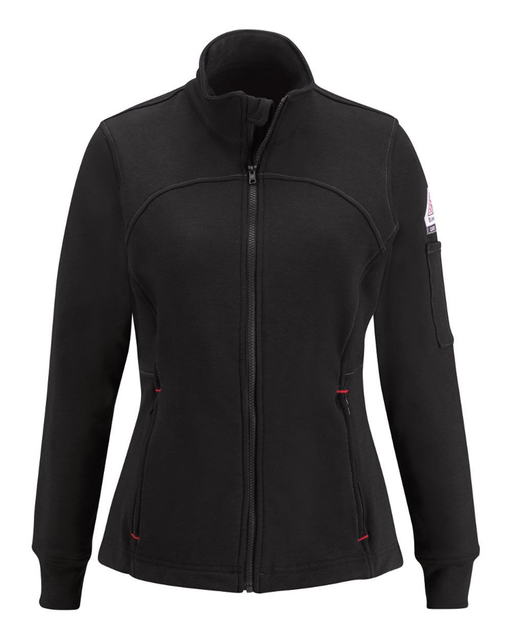 Bulwark SEZ3 Women's FR Full-Zip Fleece Jacket in Black