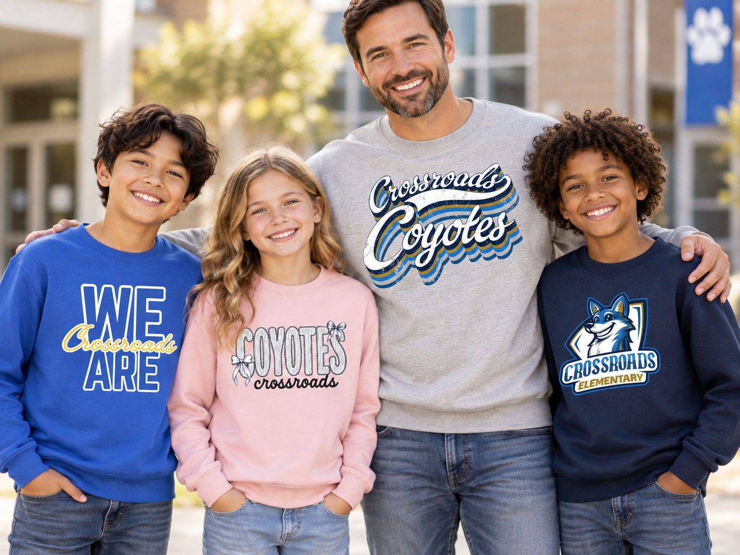 Crossroads Coyotes Softstyle Crewneck