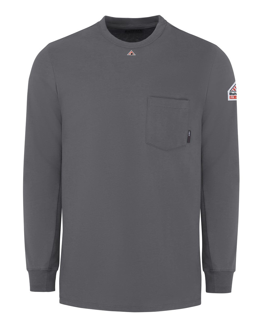 Bulwark SET2 FR Knit Long Sleeve Tee in Charcoal