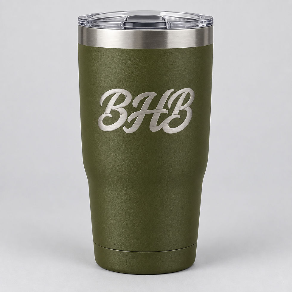 BHB Bullets 20 oz Tumbler - Olive