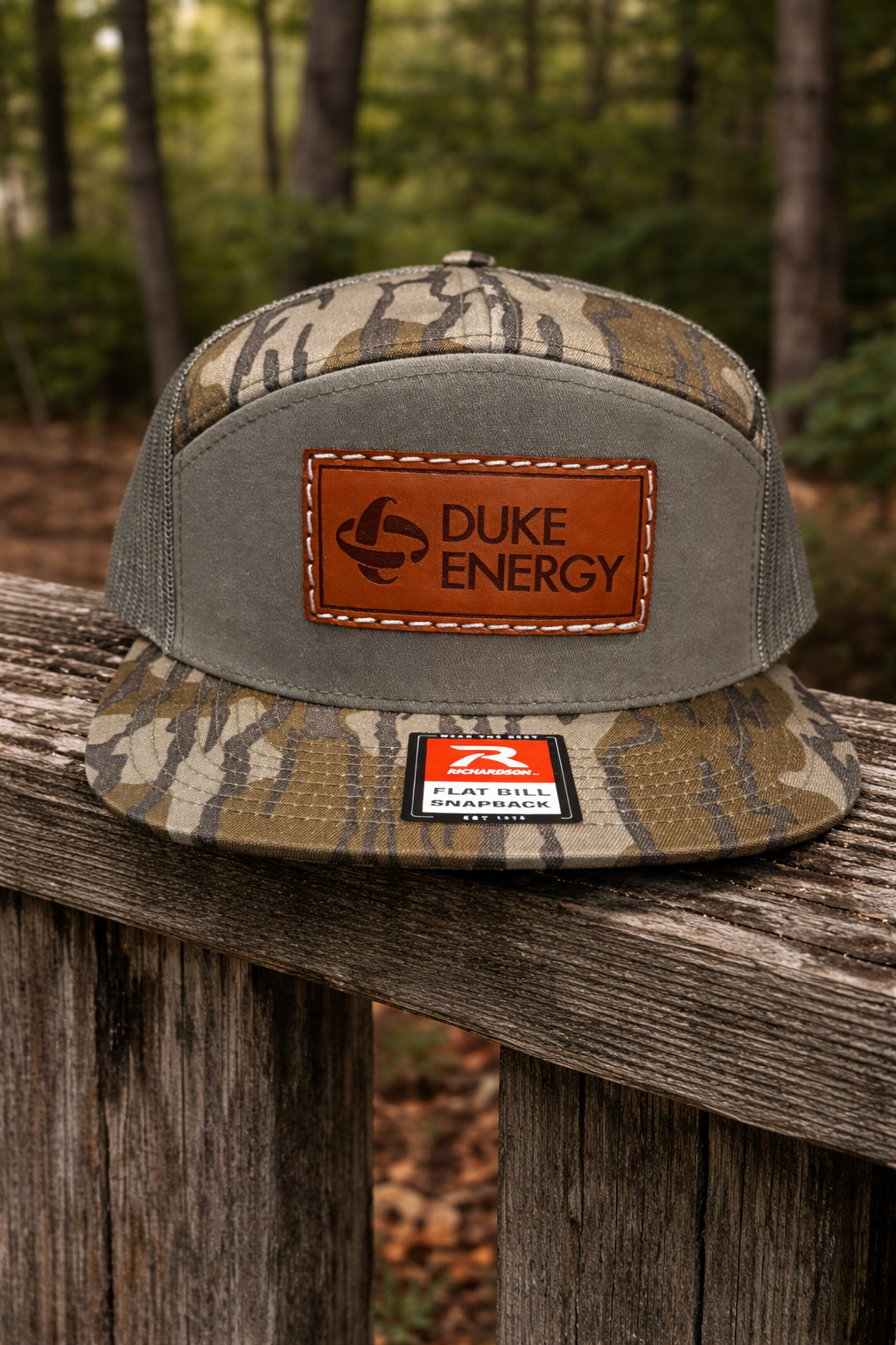 Duke Energy Leather Stitched Patch Hat