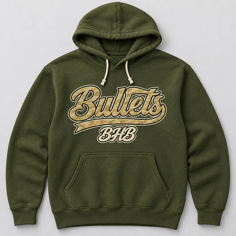 BHB Bullets Hoodie - Military Green
