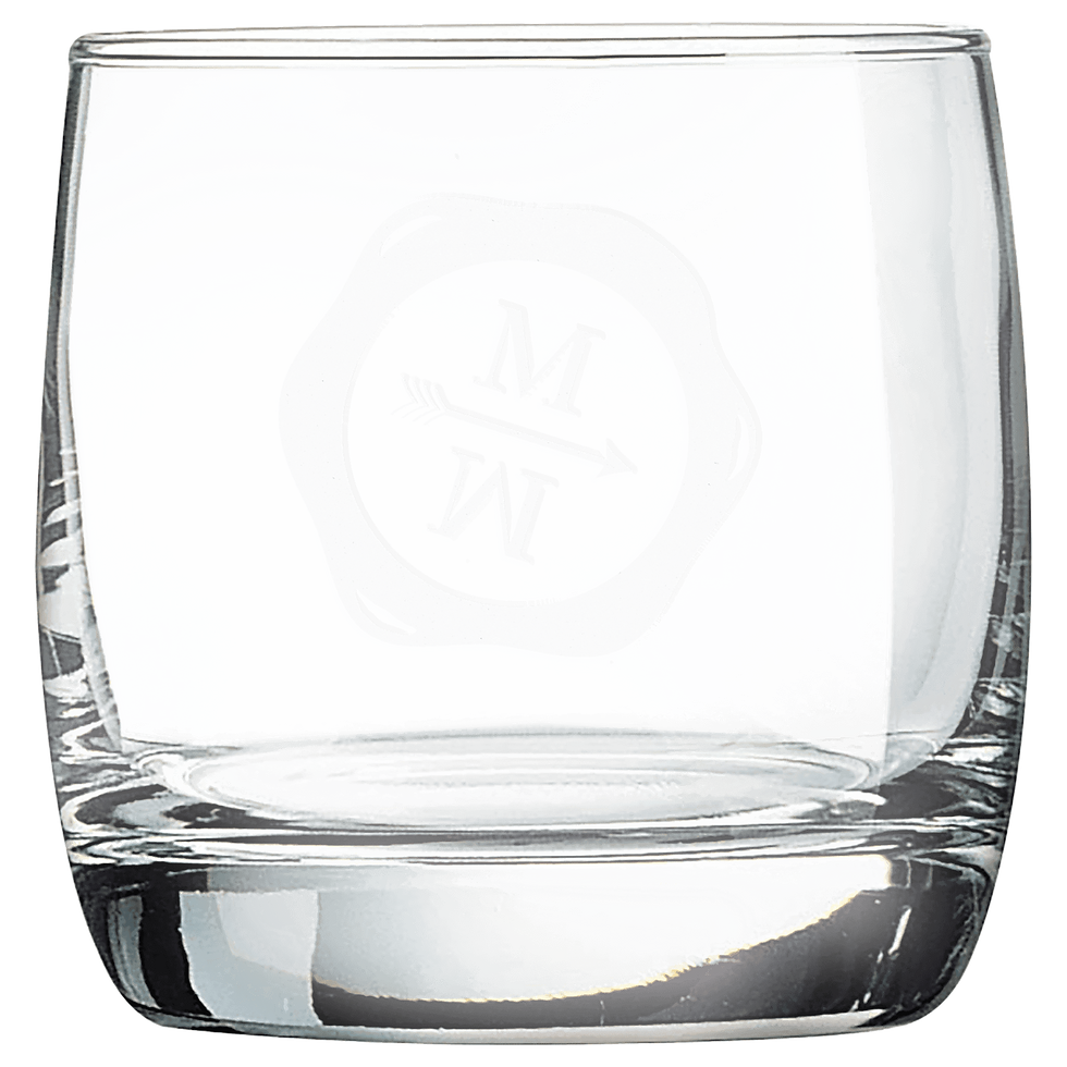 Engraved Polar Camel On The Rocks Glass – 10 oz, Clear