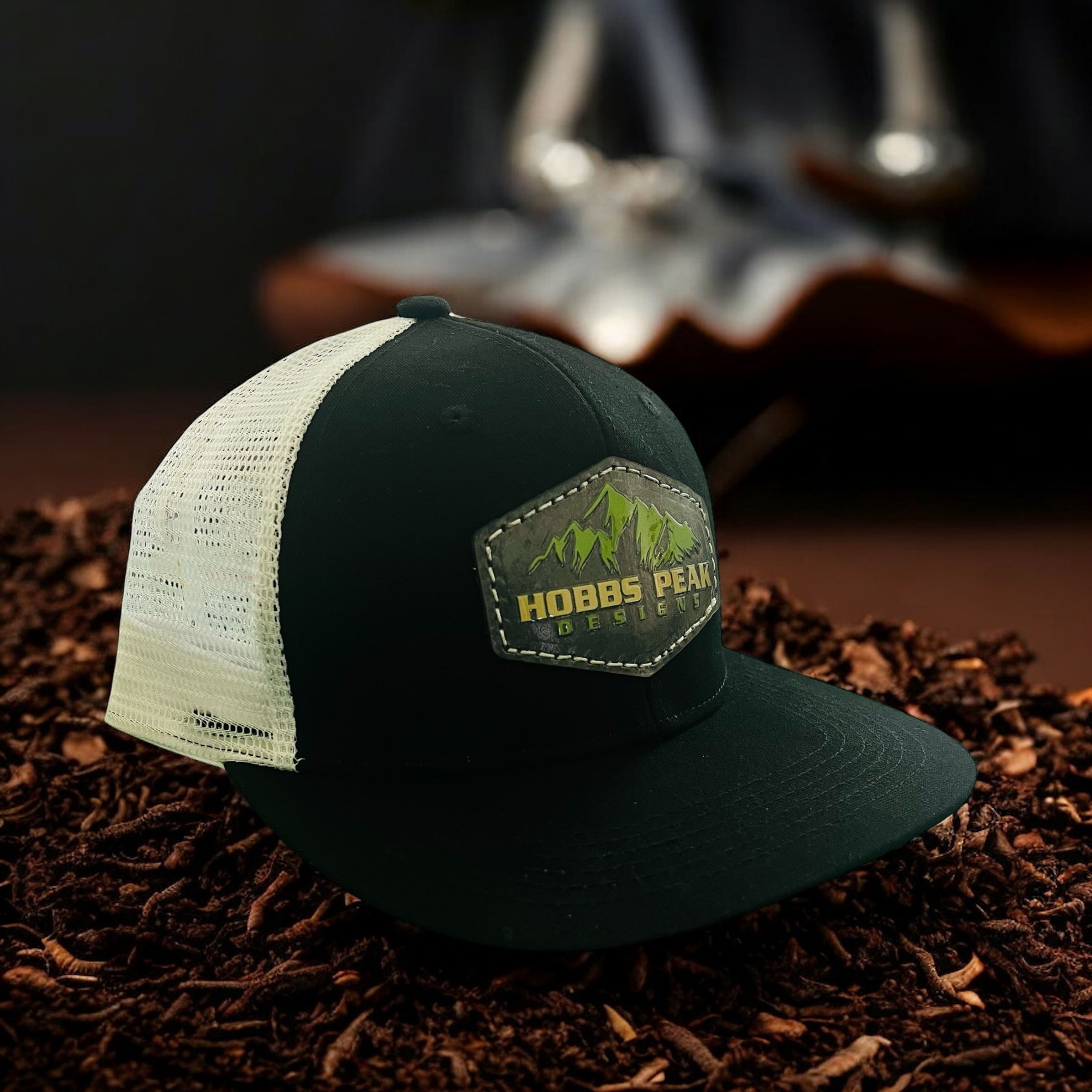 UV 3D Printed Real craftsman grade leather dyed and sewn on Richardson 112