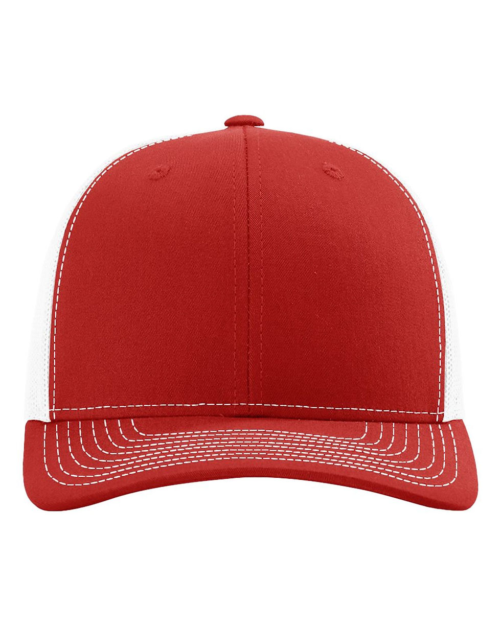 Thumbnail: Richardson 511 Wool-Blend Snapback — Red / White