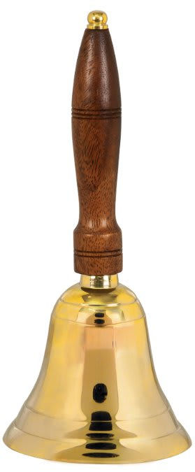 Engraved Brass School Bell – 10 1/2"