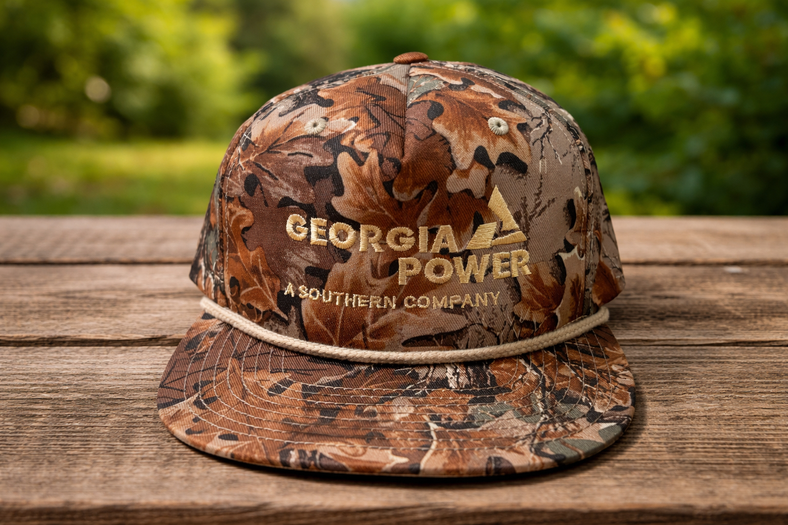 Embroidered Camo Richardson 256 Rope Hat