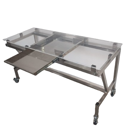 Mesa Bucky para clínica veterinária e radiologia