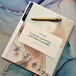"Pray: PAUSE. Let go of expectations and embrace surrender. Embrace God's Plan" CEO Insights Page | Pray Plan Profit CEO Planner