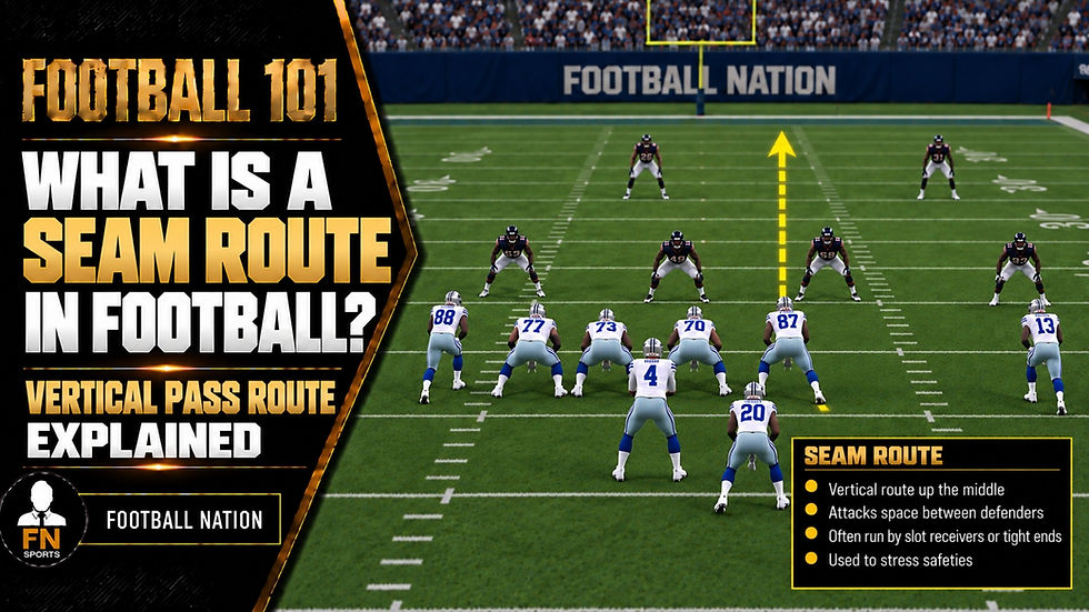 What Is a Seam Route in Football?