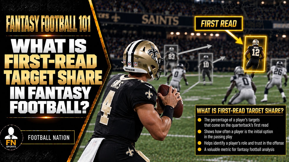 What Is First-Read Target Share in Fantasy Football?