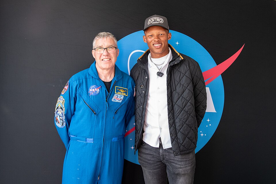 Astonaut Stephen Bowen and Josh Dobbs pose for a photo together at Total Eclipse fest. They both participated in meet and greets with the community. This free, outdoor, family-friendly science and arts festival will feature free concerts, performances, speakers, and hands-on science activities with community partners. A total solar eclipse swept across a narrow portion of the North American continent from Mexico’s Pacific coast to the Atlantic coast of Newfoundland, Canada. A partial solar eclipse was visible across the entire North American continent along with parts of Central America and Europe.