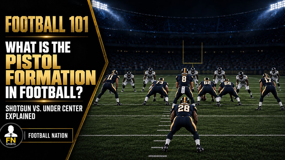 What Is the Pistol Formation in Football? Shotgun vs. Under Center Explained