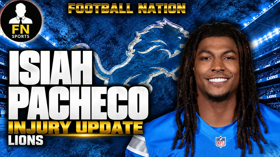 Isiah Pacheco Back Surgery: Lions RB Out Until at Least December