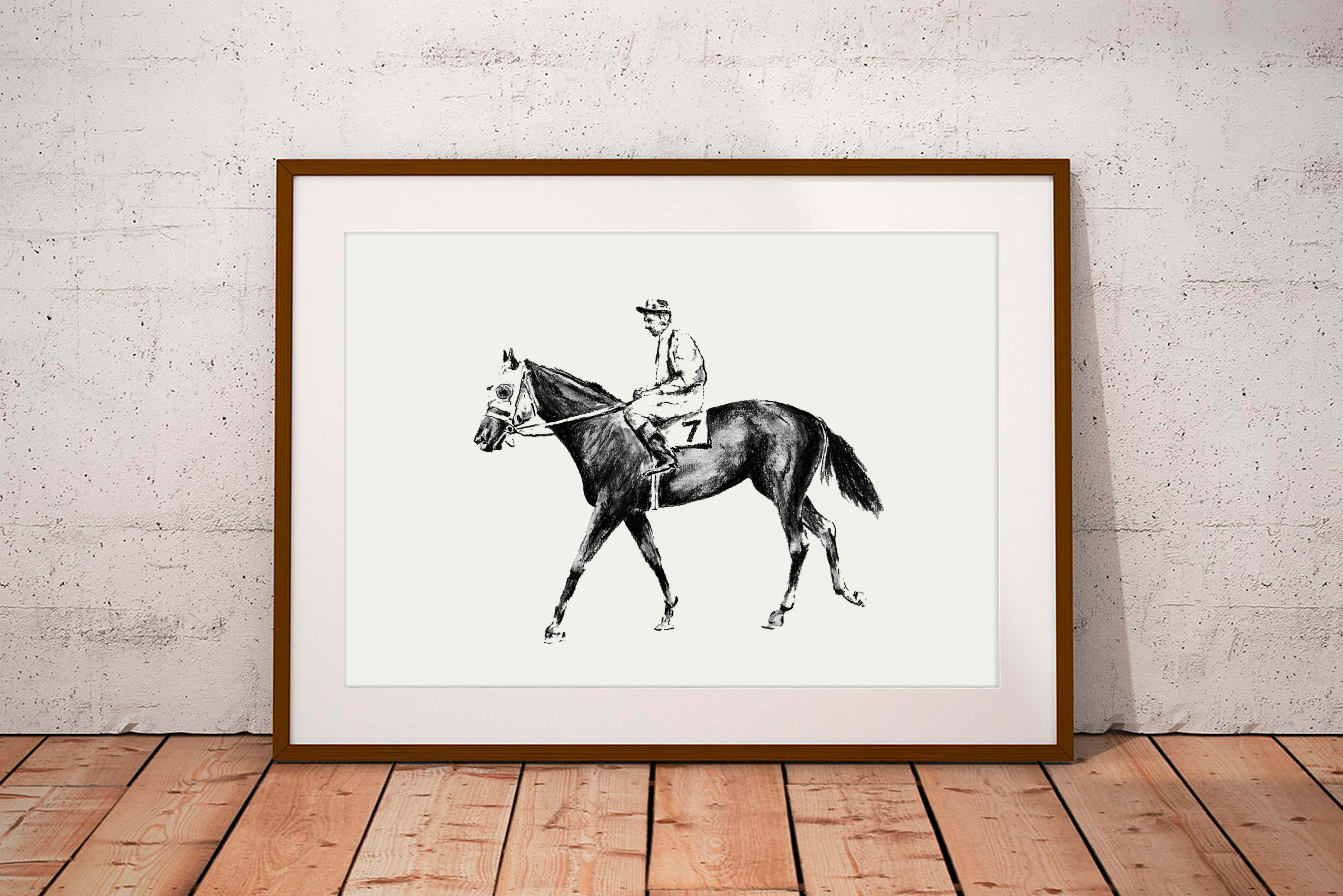 Horse & Jockey #7 | 11"x14" Print