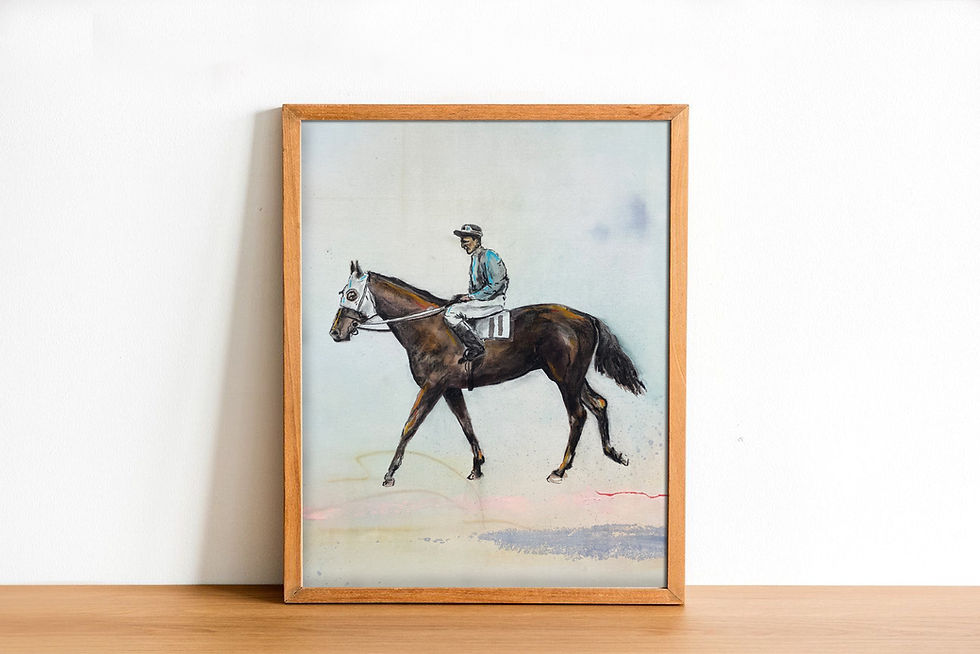 Thumbnail: Horse & Jockey #11 | 11"x14" Print