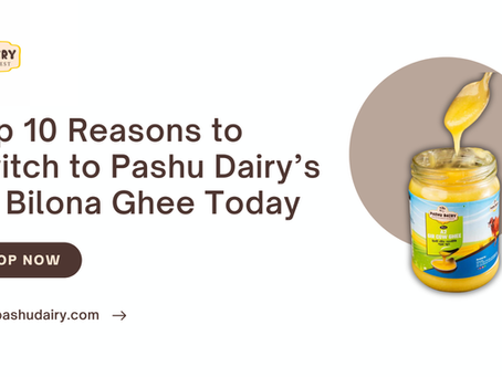 Top 10 Reasons to Switch to Pashu Dairy’s A2 Bilona Ghee Today