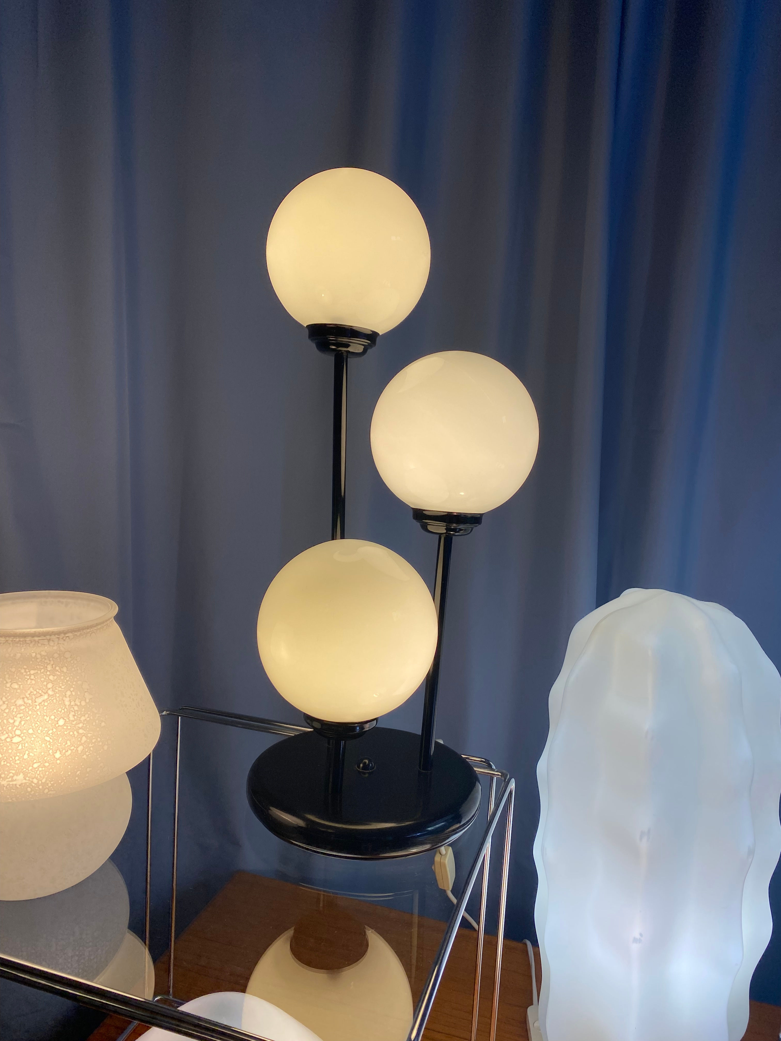 Statement globe lamp