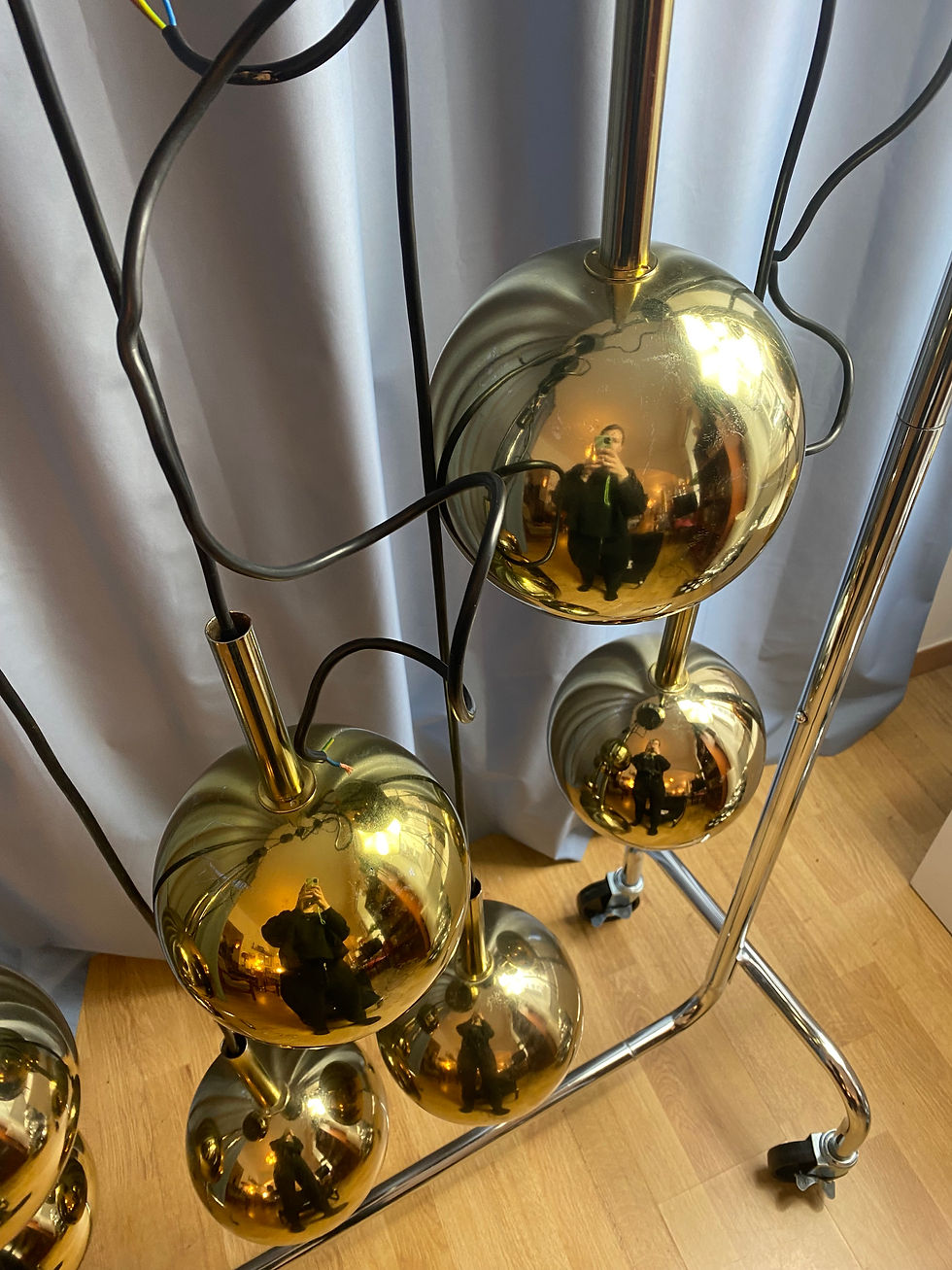 Thumbnail: Gold Bubble Pendant Lamp