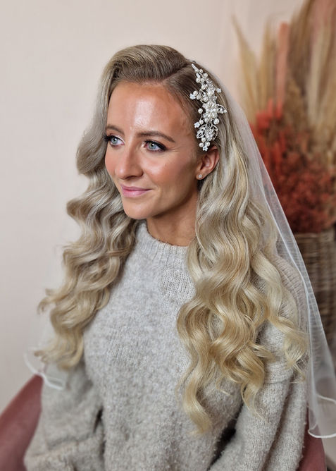 Blonde Bridal Fluffy Waves