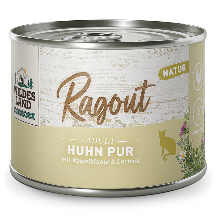 Wildes Land Katze Ragout Huhn Pur