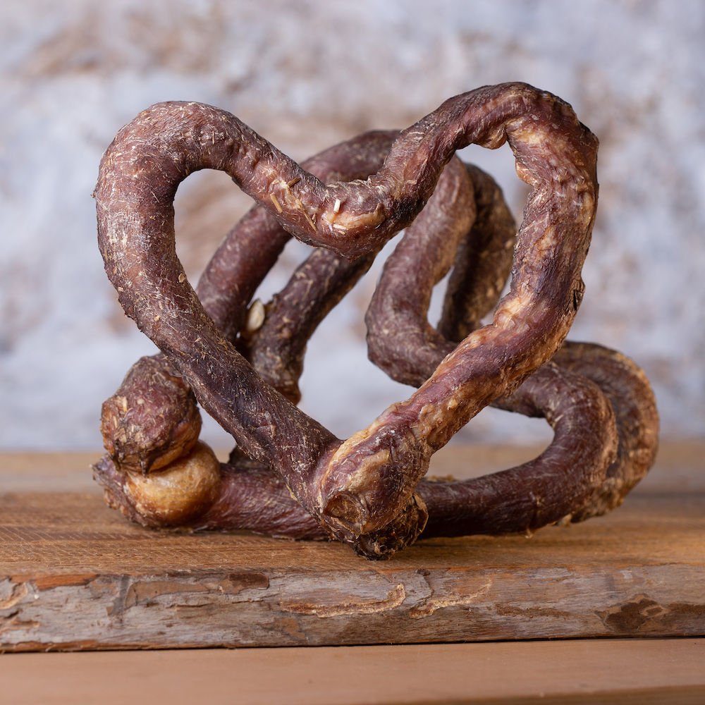 Barfgold getr. Kalbsschlund in Herzform, 1 Stk.