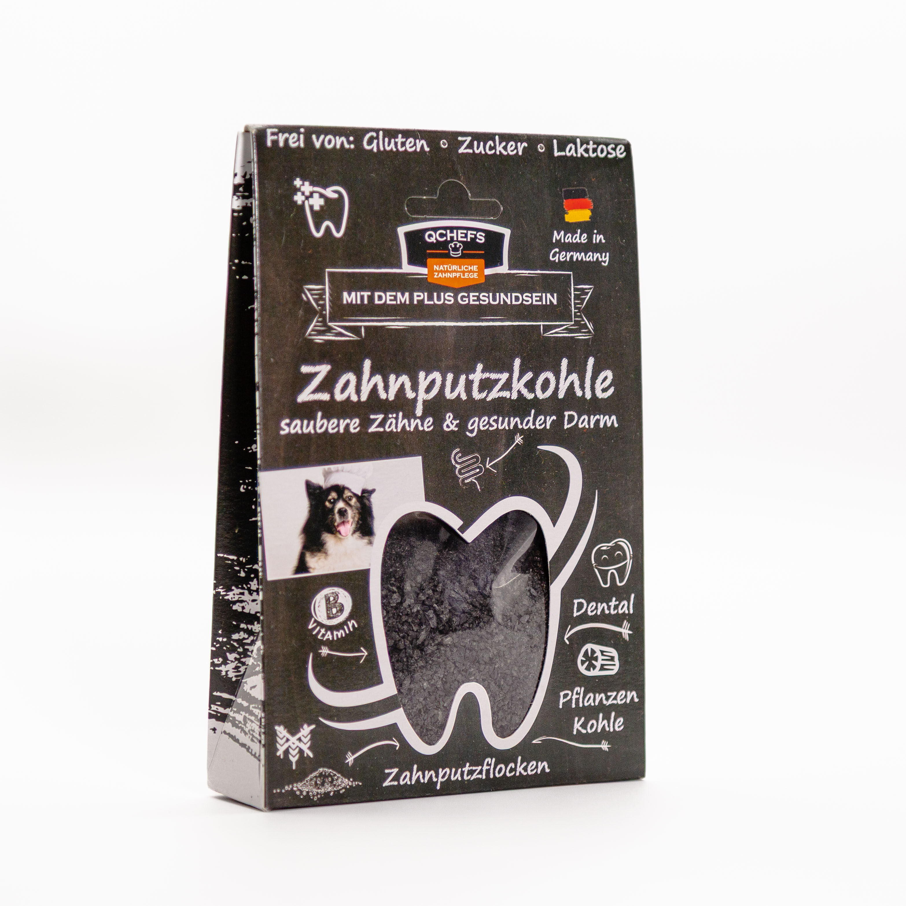Qchefs Zahnputzkohle, 80 g