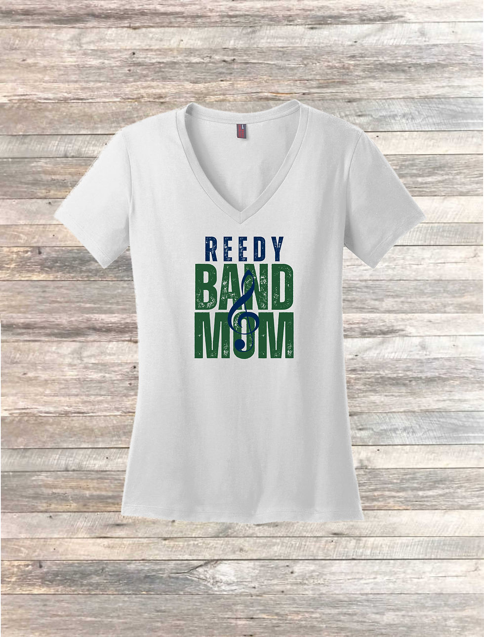 Thumbnail: LADIES WHITE RING SPUN V NECK SHORT SLEEVE TEE