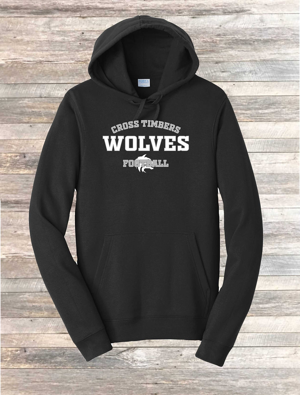Thumbnail: UNISEX - BLACK FLEECE PULLOVER  HOODIE