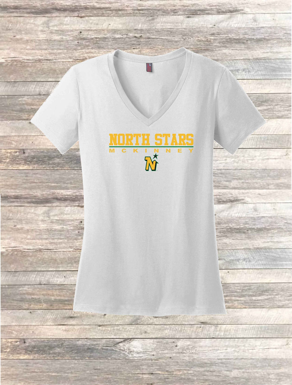 Thumbnail: LADIES  - WHITE V NECK