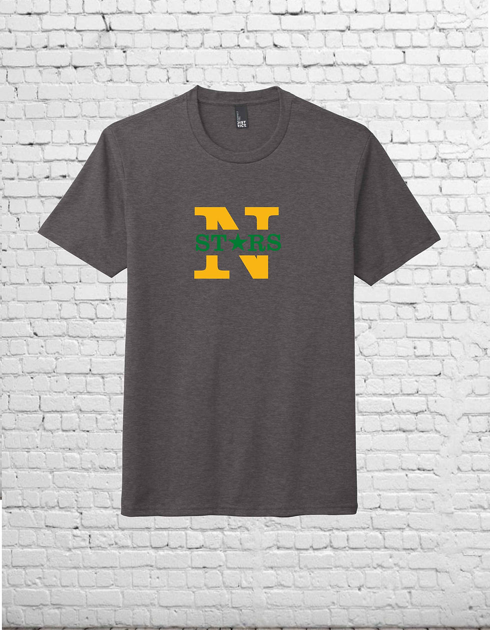 Thumbnail: UNISEX - CHARCOAL HEATHER TRI BLEND T SHIRT