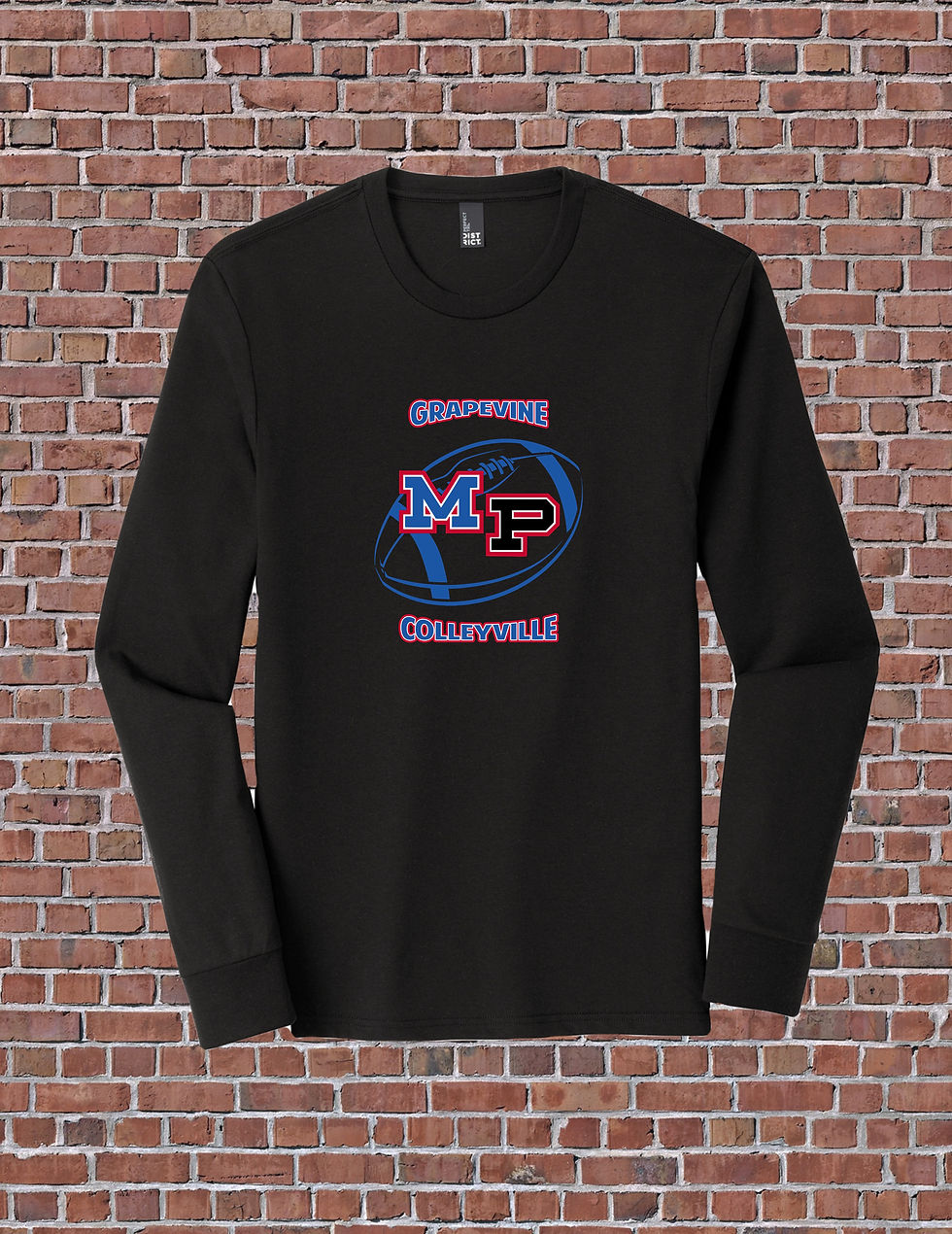 Thumbnail: UNISEX BLACK TRI BLEND LONG SLEEVE TEE