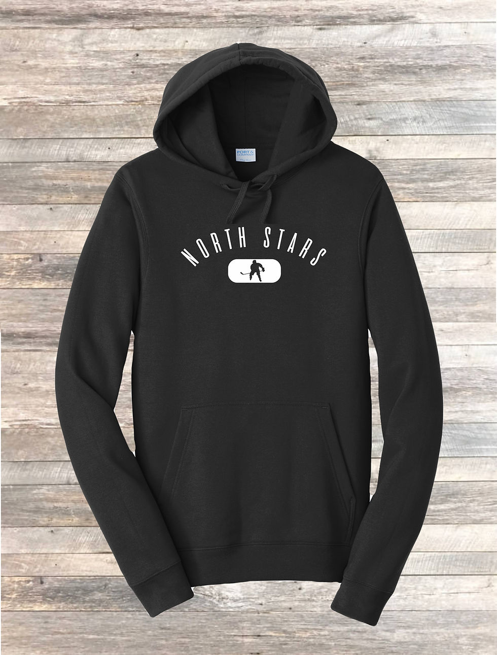Thumbnail: UNISEX - BLACK FLEECE PULLOVER  HOODIE