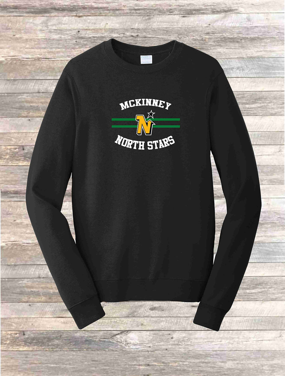 Thumbnail: UNISEX - BLACK CREWNECK SWEATSHIRT
