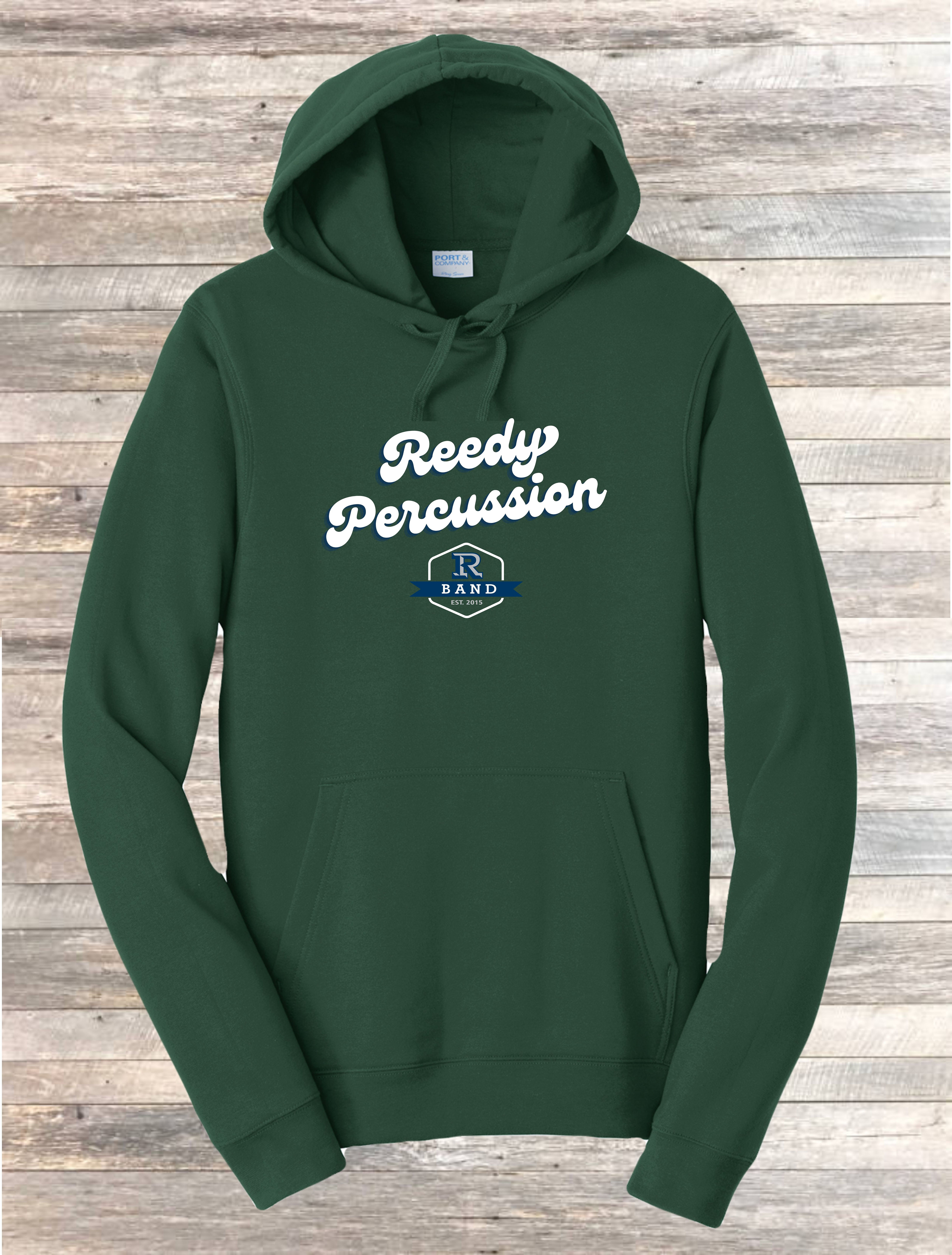 UNISEX - GREEN FLEECE PULLOVER  HOODIE