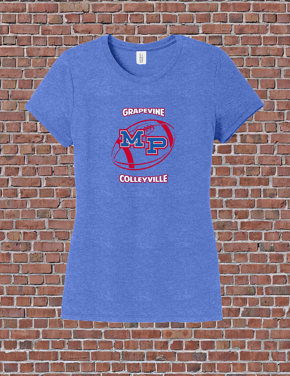 Thumbnail: LADIES ROYAL FROST TRI BLEND SHORT SLEEVE TEE